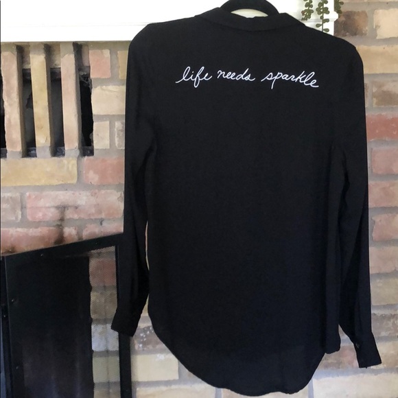 Life Needs Sparkle Button Up - Picture 1 of 5
